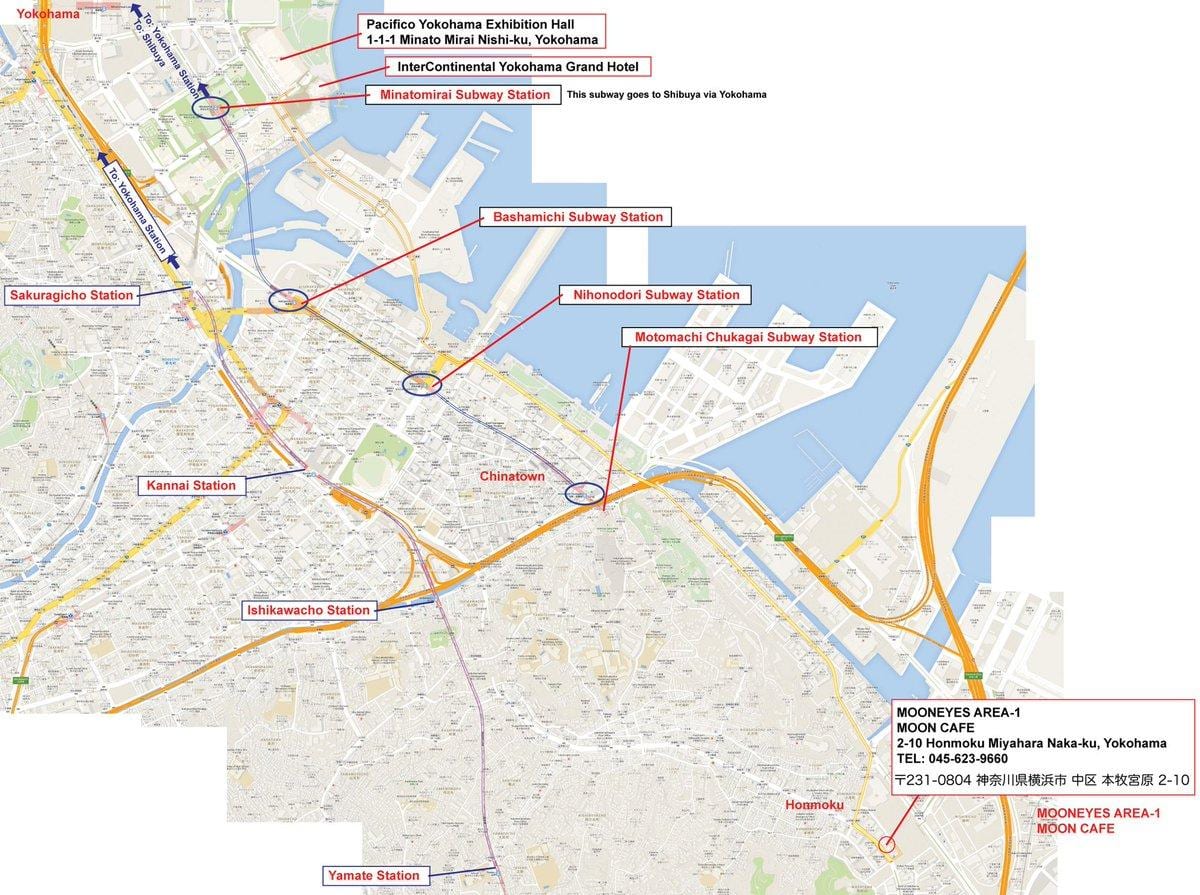Mapa pacifico Yokohama