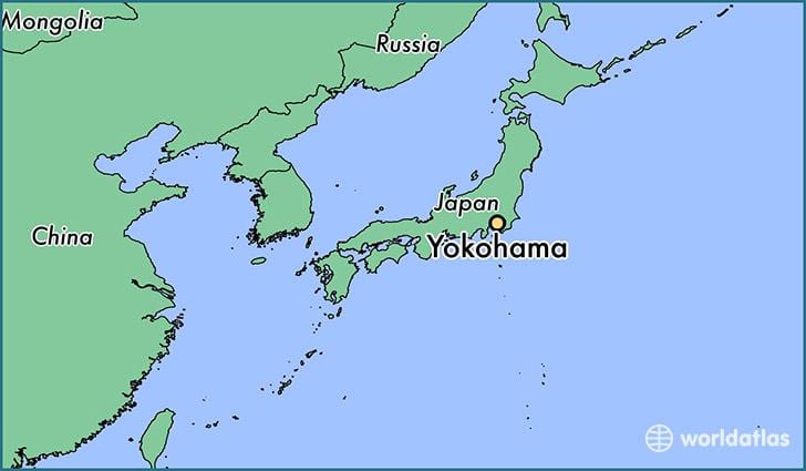 Mapa Yokohama on